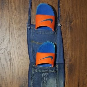 Blue Jean Recycle Denim Pocket Organizer.6pockets